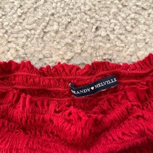 Brandy Melville super cropped bandeau top